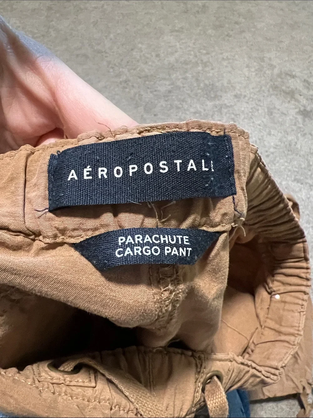 Aeropostale Parachute Cargo Pants Tan Size large - Picture 4 of 5